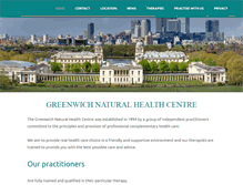 Tablet Screenshot of greenwichnaturalhealth.co.uk